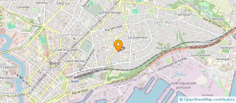 localisation de l'entreprise SCI BPVE  BREST