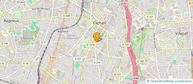 localisation de l'entreprise SCI BPZ  CACHAN