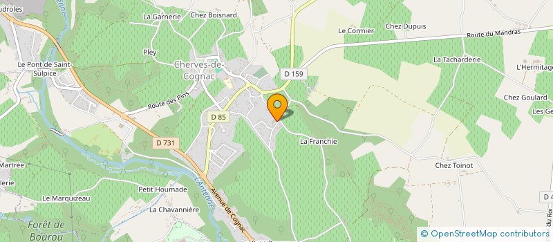 localisation de l'entreprise SCI BR à VAL-DE-COGNAC