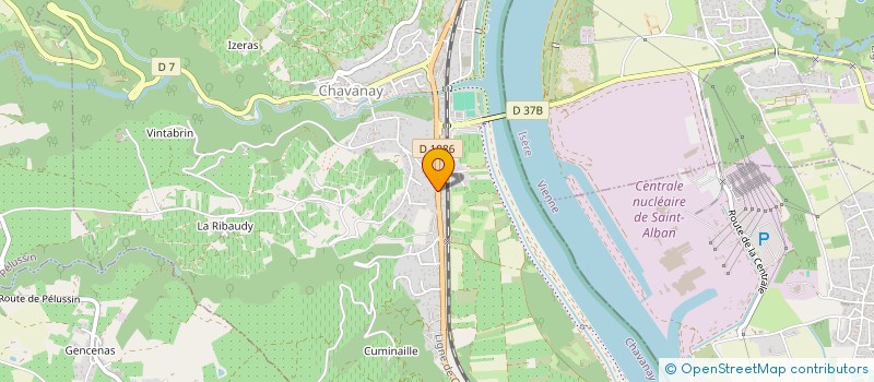 localisation de l'entreprise SCI BR  CHAVANAY