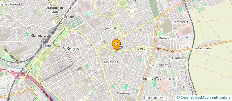 localisation de l'entreprise SCI BR  REIMS