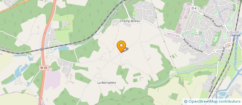 localisation de l'entreprise SCI BR  LIGUGE