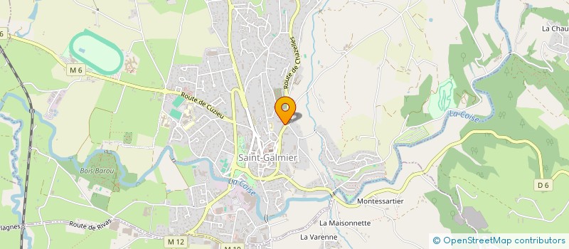 localisation de l'entreprise SCI BR  SAINT-GALMIER