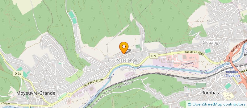 localisation de l'entreprise SCI BR  ROSSELANGE