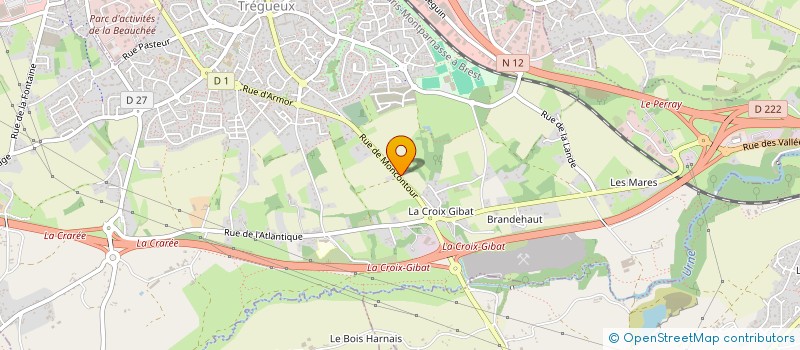 localisation de l'entreprise SCI BR  TREGUEUX