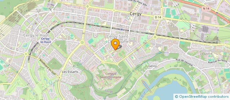 localisation de l'entreprise SCI BR  CERGY