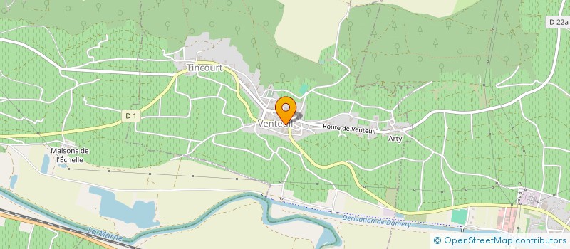 localisation de l'entreprise SCI BR  VENTEUIL