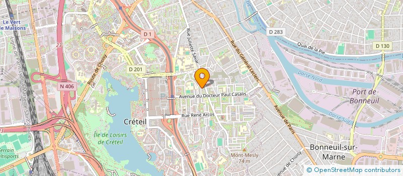 localisation de l'entreprise SCI BR CRETEIL à CRETEIL