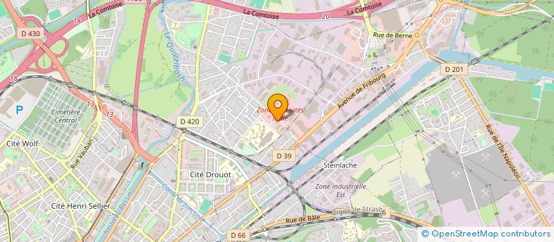 localisation de l'entreprise SCI BR VALENTIN  ILLZACH