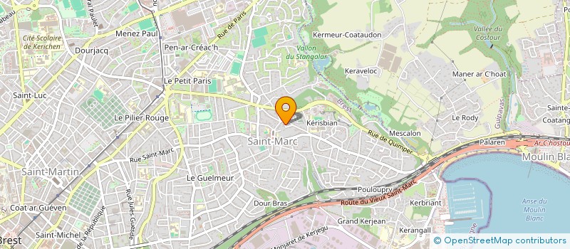 localisation de l'entreprise SCI BR1  BREST