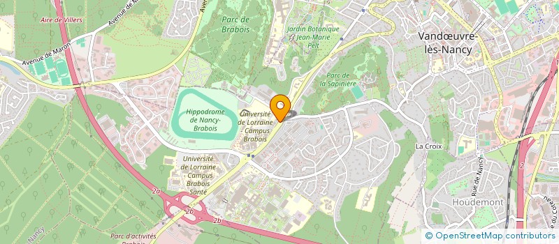 localisation de l'entreprise SCI BRABOIS INVESTISSEMENT  VANDUVRE-LES-NANCY