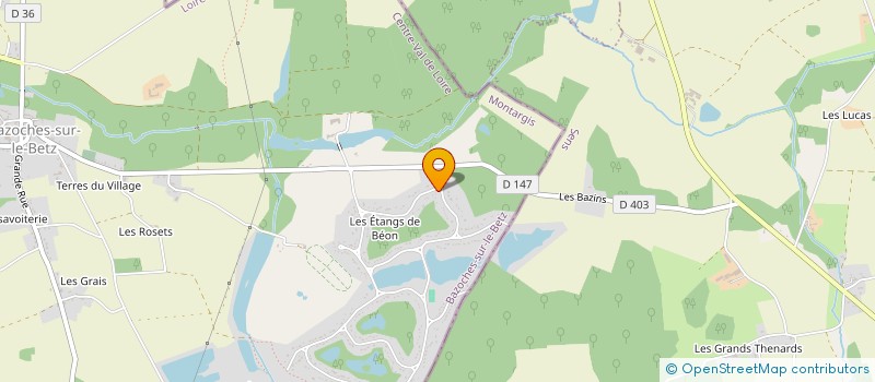 localisation de l'entreprise SCI BRACAL à BAZOCHES-SUR-LE-BETZ