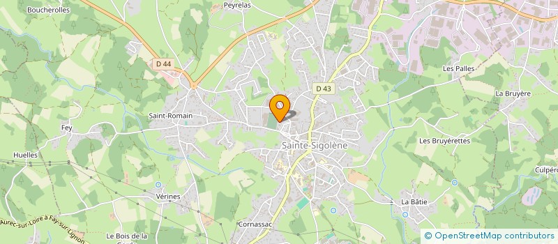localisation de l'entreprise SCI BRACC à SAINTE-SIGOLENE