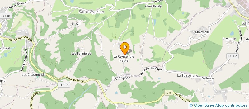 localisation de l'entreprise SCI BRACHET  SAINT-CYPRIEN