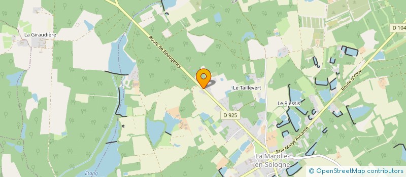 localisation de l'entreprise SCI BRACIEUX  LA MAROLLE-EN-SOLOGNE