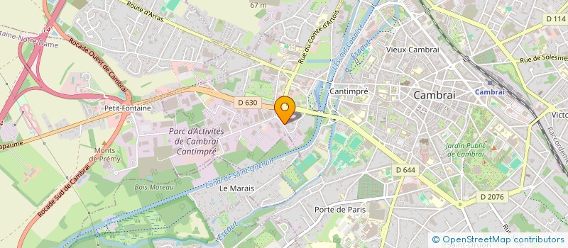 localisation de l'entreprise SCI BRACQ IMMOBILIER  CAMBRAI