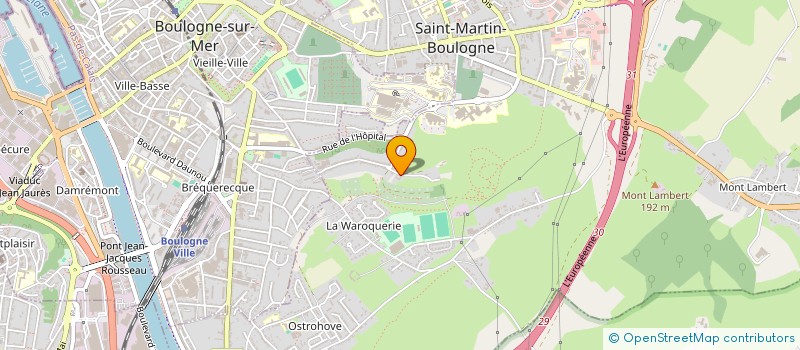 localisation de l'entreprise SCI BRACQBIEN à SAINT-MARTIN-BOULOGNE