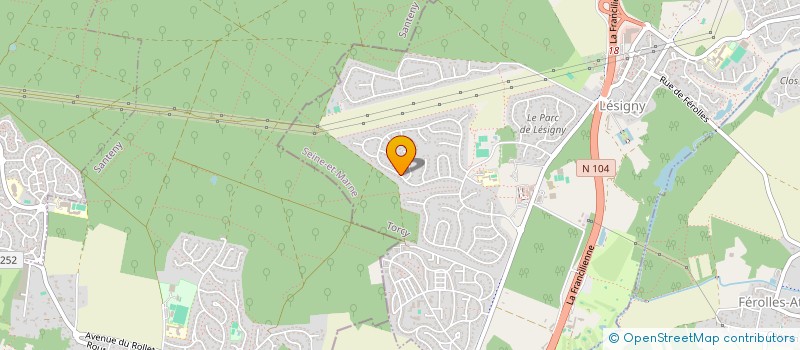 localisation de l'entreprise SCI BRADE   LEVY  LESIGNY