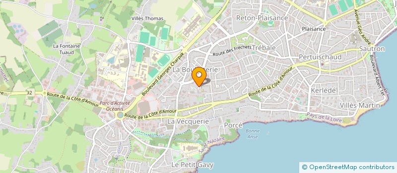 localisation de l'entreprise SCI BRADLEY  SAINT-NAZAIRE