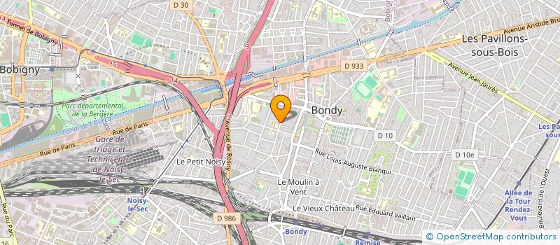 localisation de l'entreprise SCI BRADLEY IMMOBILIER  BONDY