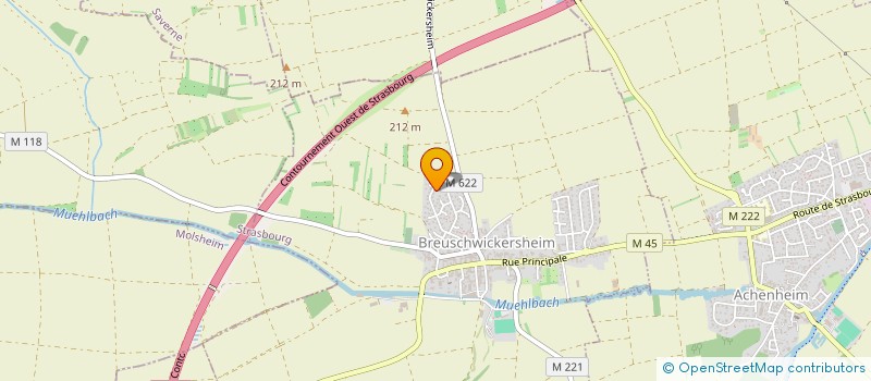 localisation de l'entreprise SCI BRADOR  BREUSCHWICKERSHEIM