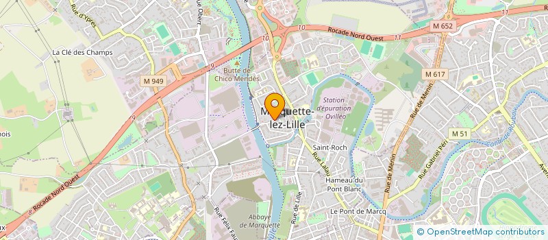 localisation de l'entreprise SCI BRAEM  MARQUETTE-LEZ-LILLE