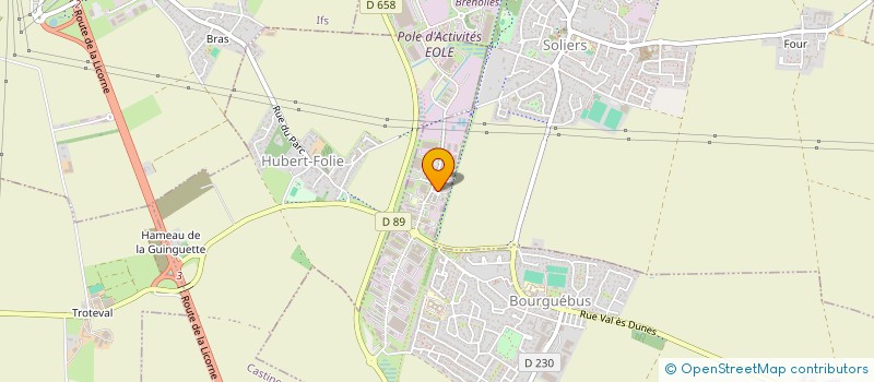 localisation de l'entreprise SCI BRAGA  BOURGUEBUS