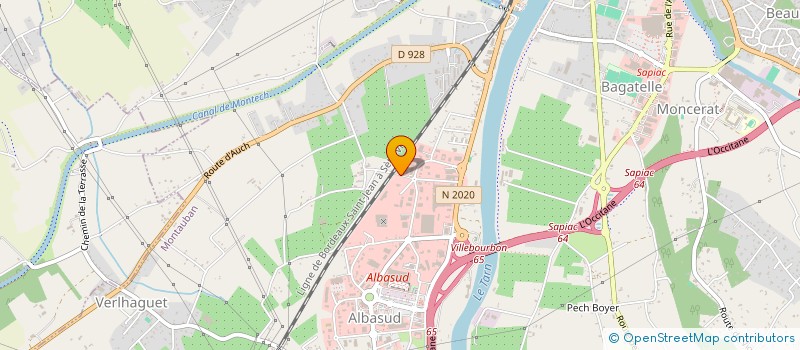 localisation de l'entreprise SCI BRAGA  MONTAUBAN