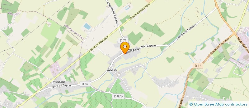 localisation de l'entreprise SCI BRAGAGNOLO  VILLEMUR-SUR-TARN