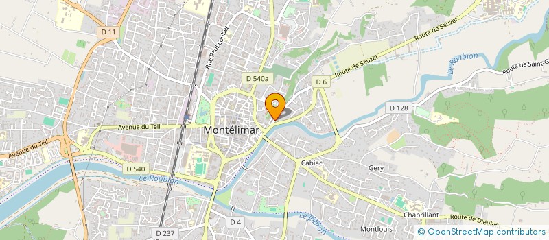 localisation de l'entreprise SCI BRAGANCE à MONTELIMAR