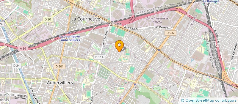 localisation de l'entreprise SCI BRAGIONE  AUBERVILLIERS