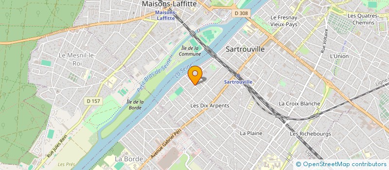 localisation de l'entreprise SCI BRAHAMCHA  SARTROUVILLE