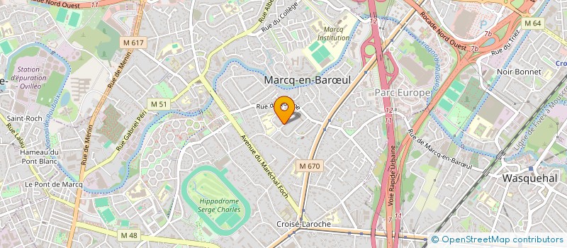 localisation de l'entreprise SCI BRAILLE à MARCQ-EN-BARŒUL