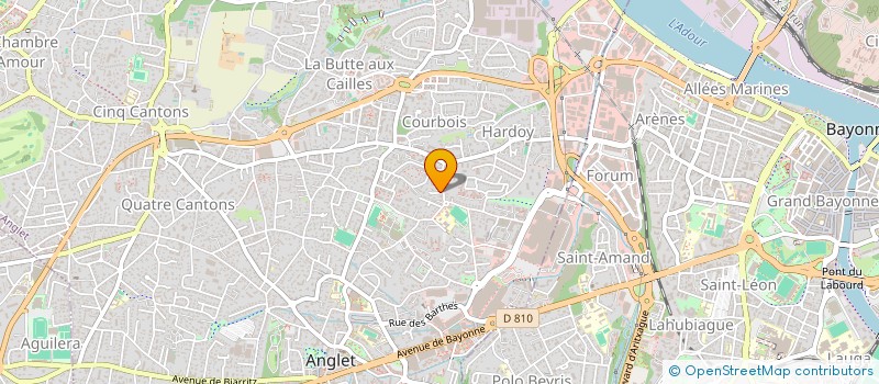 localisation de l'entreprise SCI BRAIV  ANGLET