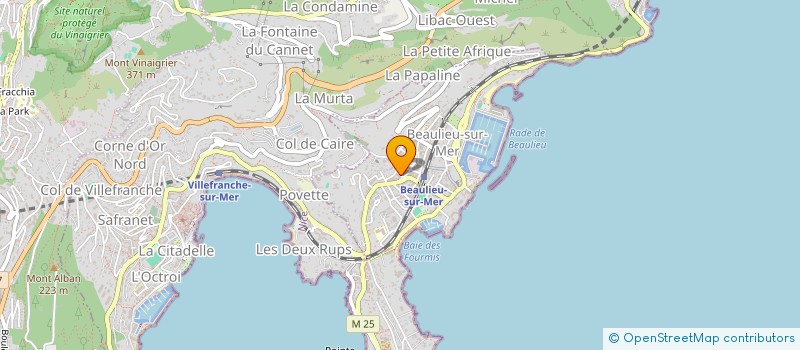 localisation de l'entreprise SCI BRALITZ à BEAULIEU-SUR-MER