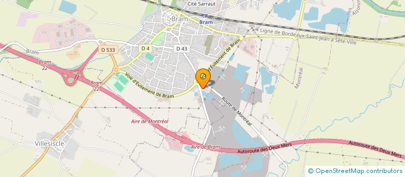 localisation de l'entreprise SCI BRAM DU CERF  BRAM