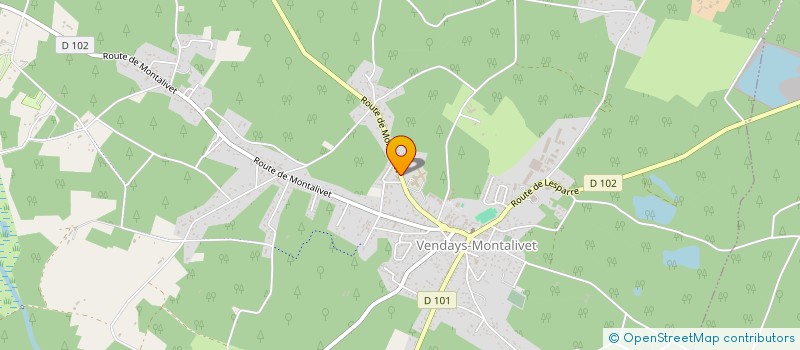 localisation de l'entreprise SCI BRAMEHAME à VENDAYS-MONTALIVET