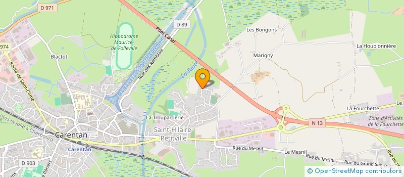 localisation de l'entreprise SCI BRAN-FAMILLY EACS  CARENTAN-LES-MARAIS