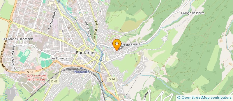 localisation de l'entreprise SCI BRANAT  PONTARLIER