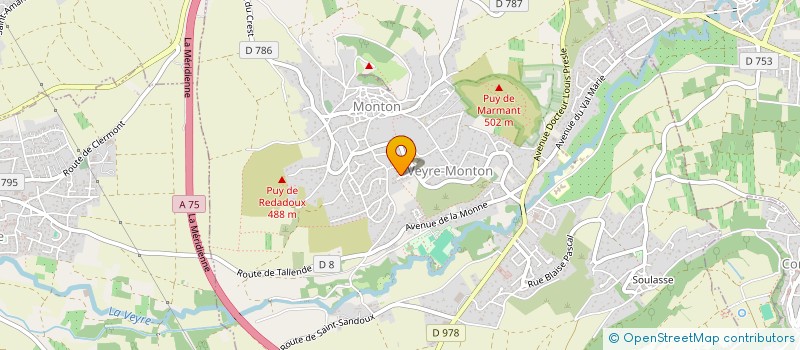 localisation de l'entreprise SCI BRANCH  VEYRE-MONTON