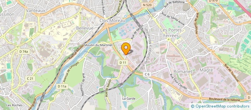 localisation de l'entreprise SCI BRANDY FRERES à LIMOGES