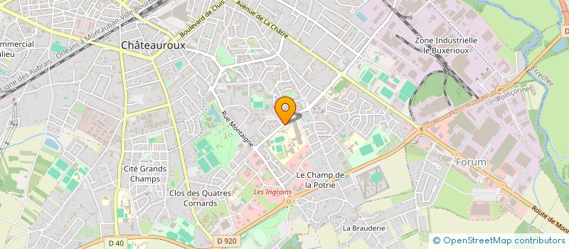 localisation de l'entreprise SCI BRANGEARD EMMANUEL à CHATEAUROUX