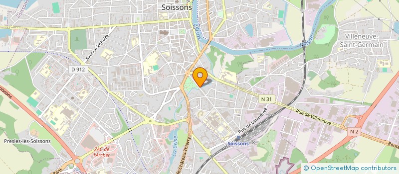 localisation de l'entreprise SCI BRANGES II  SOISSONS