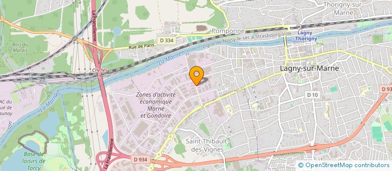 localisation de l'entreprise SCI BRANLY  LAGNY-SUR-MARNE