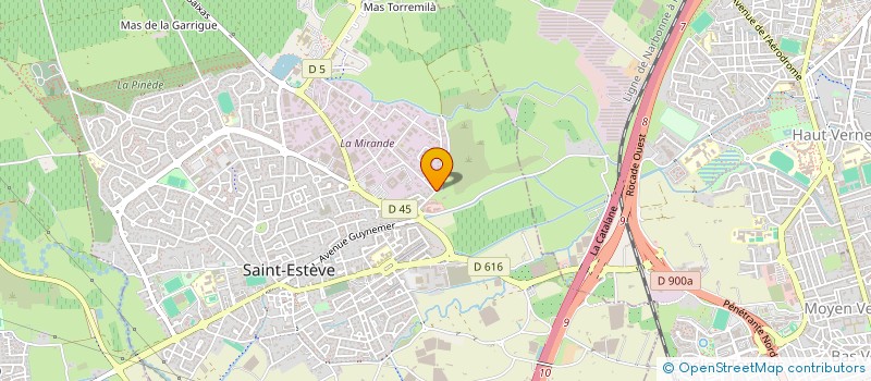 localisation de l'entreprise SCI BRAS  SAINT-ESTEVE