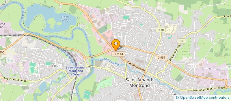 localisation de l'entreprise SCI BRASAM  SAINT-AMAND-MONTROND