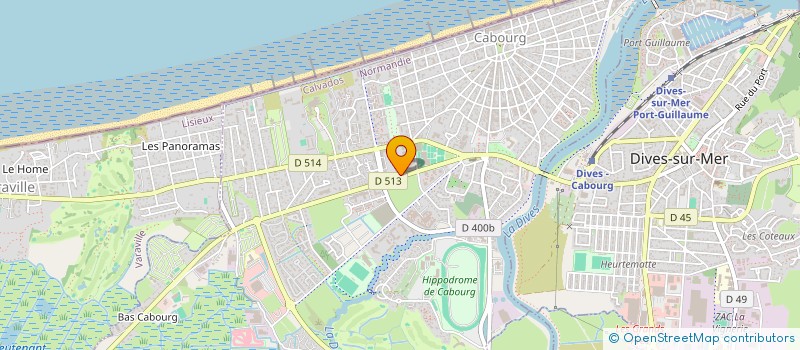 localisation de l'entreprise SCI BRASSELET FILINE CABOURG à CABOURG