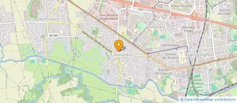 localisation de l'entreprise SCI BRASSER  ECKBOLSHEIM