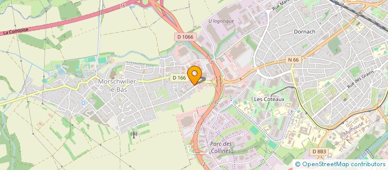 localisation de l'entreprise SCI BRASSERIE DU RHIN  MORSCHWILLER-LE-BAS