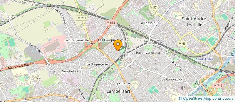 localisation de l'entreprise SCI BRASSEUR à LAMBERSART